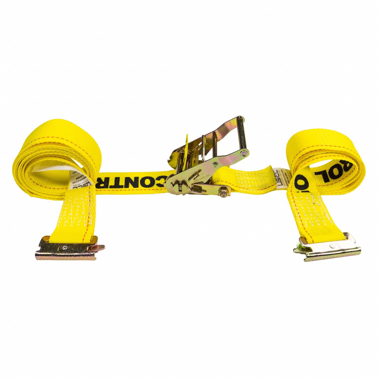Tie Down Strap, E-Track, Yellow