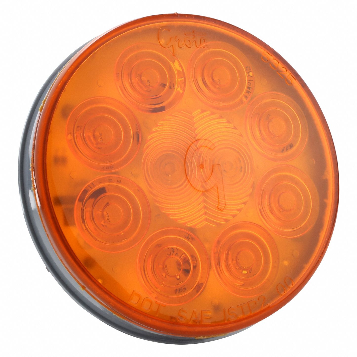 STOP/TURN/TAIL LIGHT, LED, TURN SIGNAL LIGHT, AMBER, ROUND, 4 5/16 IN OVERALL DIAMETER, PIGTAIL