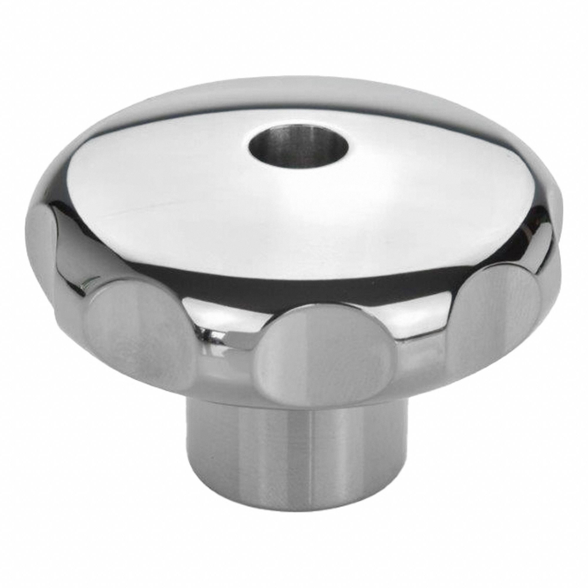 Stainless Steel Hand Knobs; Stainless Steel Star Knobs: Fluted, Stainless Steel, M10 Thread