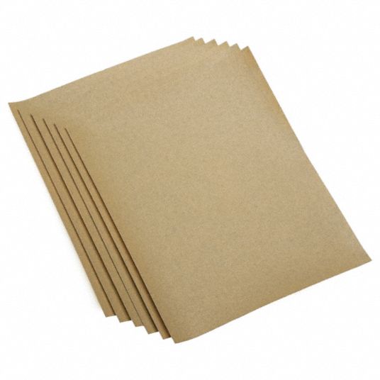 SKILCRAFT, 9 in W x 11 in L, Aluminum Oxide, Sandpaper Sheet - 56JE43 ...