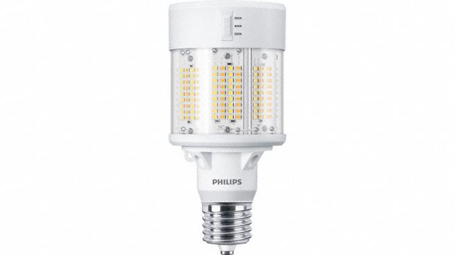 HID Replacement LED Lamp: Universal Burning, Corncob ED28, Mogul Screw (EX39), 80 W Watt, LED