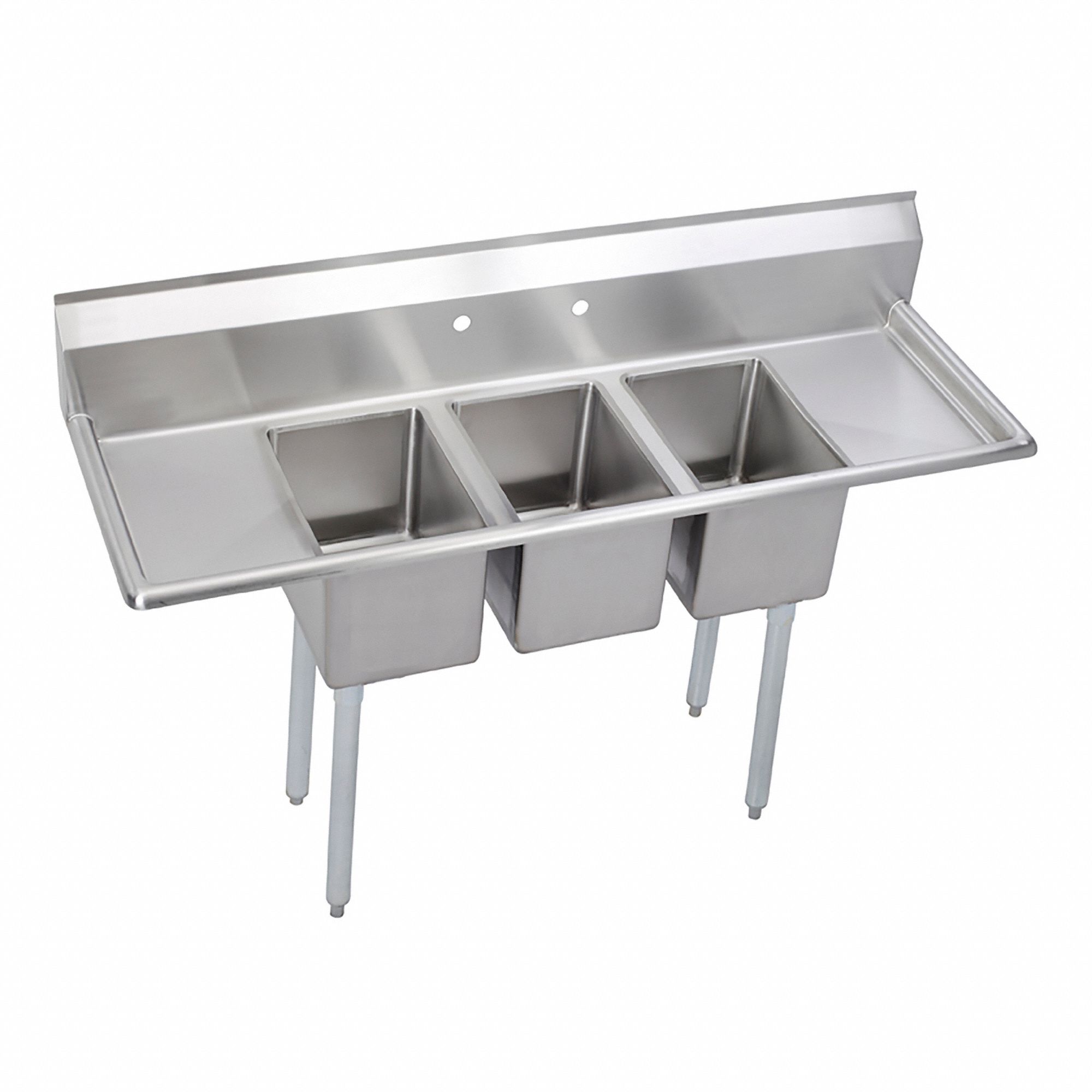 Sink 3-12 B 12 L-R Drain 64x21.75x45.75