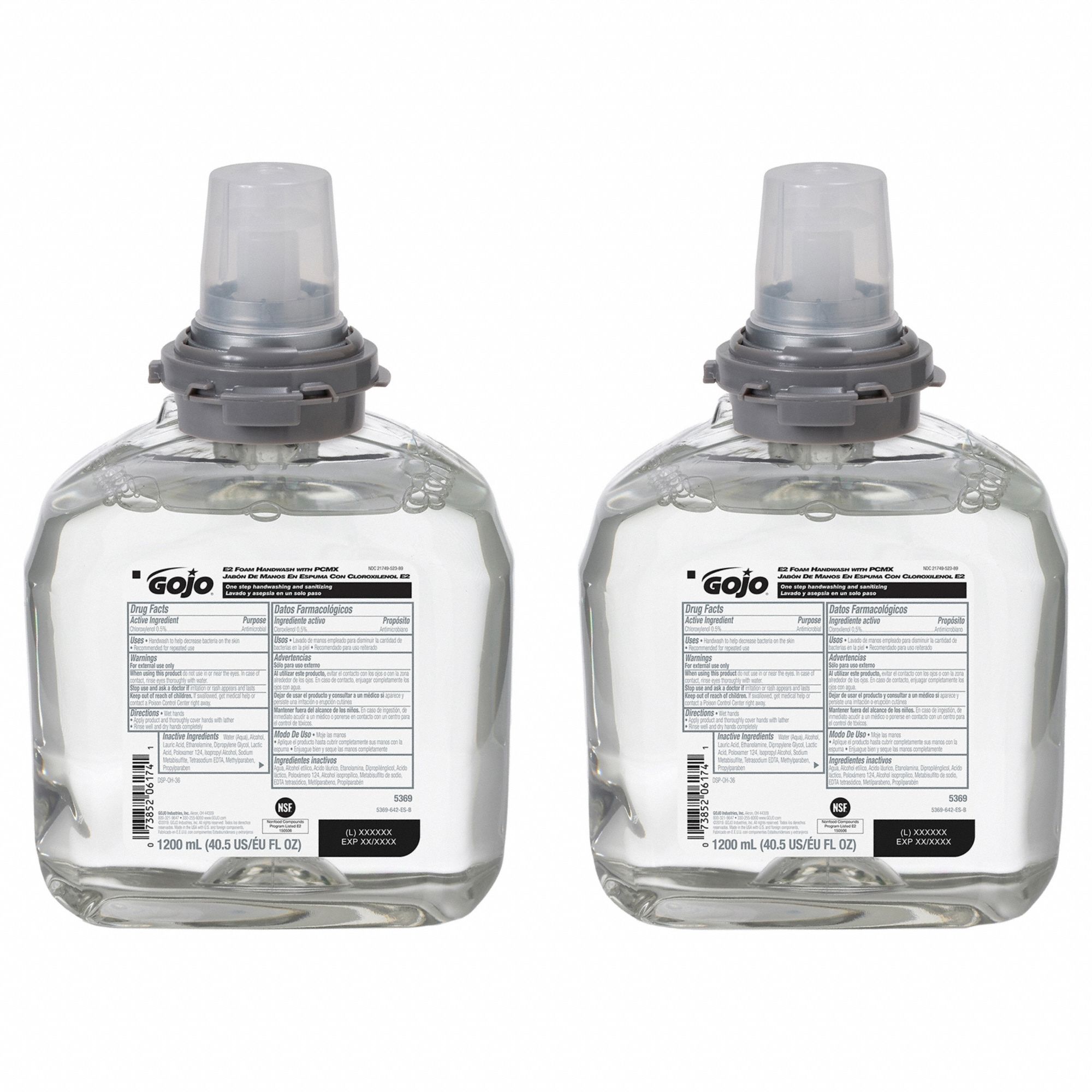 Hand Wash: Series TFX, 1, 200 mL, Foam, Fragrance Free, E2, 2 PK