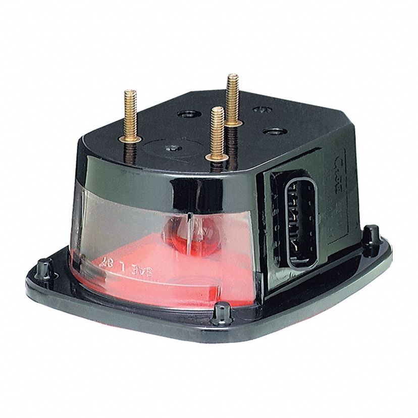 STOP/TURN/TAIL LIGHT, INCANDESCENT, COMBO LIGHT, CLEAR/RED, RECTANGULAR