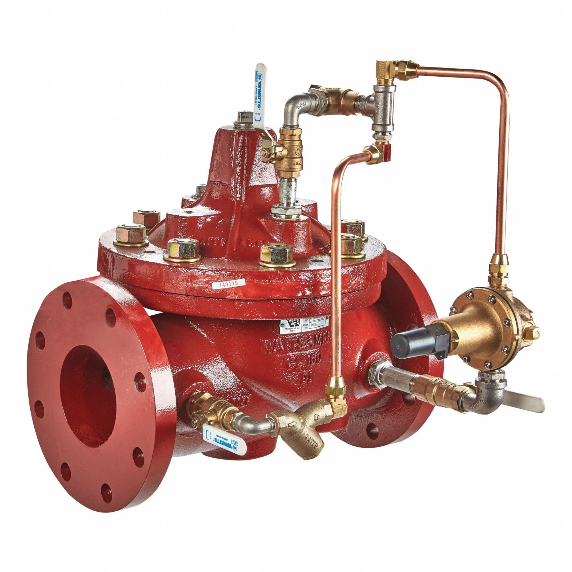 Pressure Reducing Control Valve: 3 in Nominal Pipe Size, Flanged, 30 psi to 300 psi