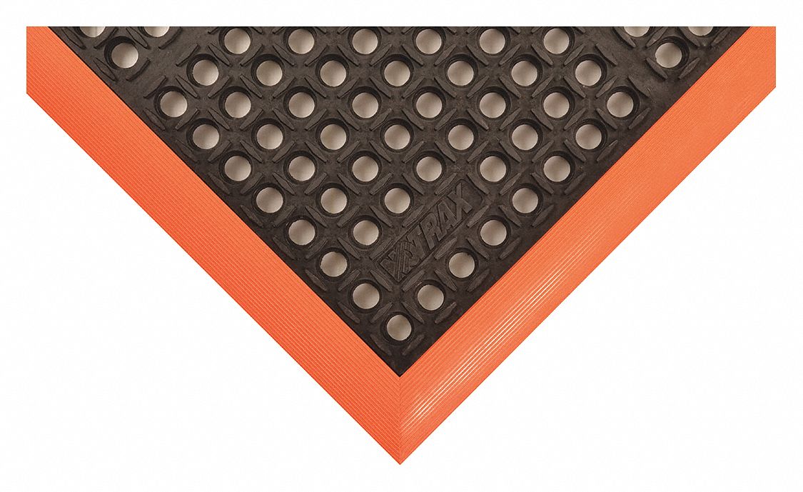 ANTIFATIGUE MAT,BLACK,64 IN L,40 IN W
