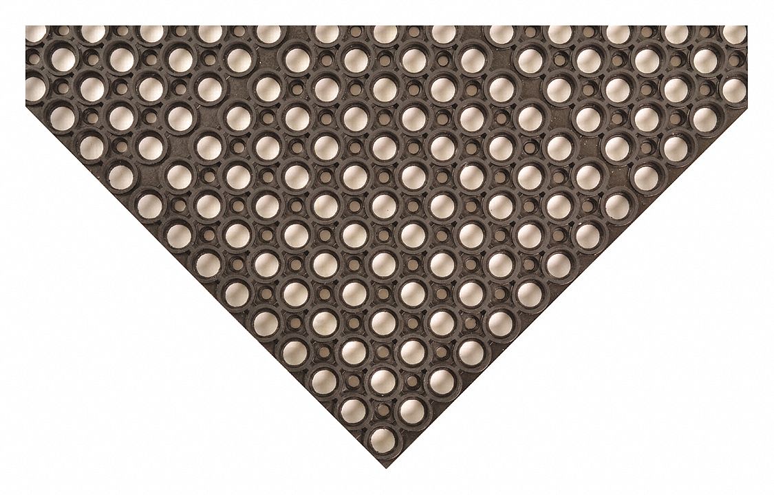 Drainage Mat 4 ft L 3 ft W Black