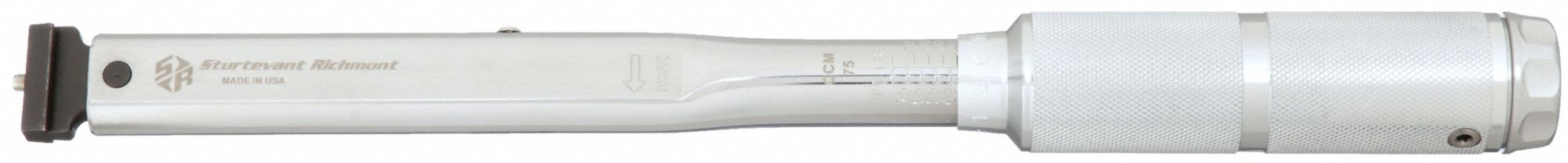 Interchangeable Head Torque Wrench: Foot-Pound, 15 ft-lb to 75 ft-lb