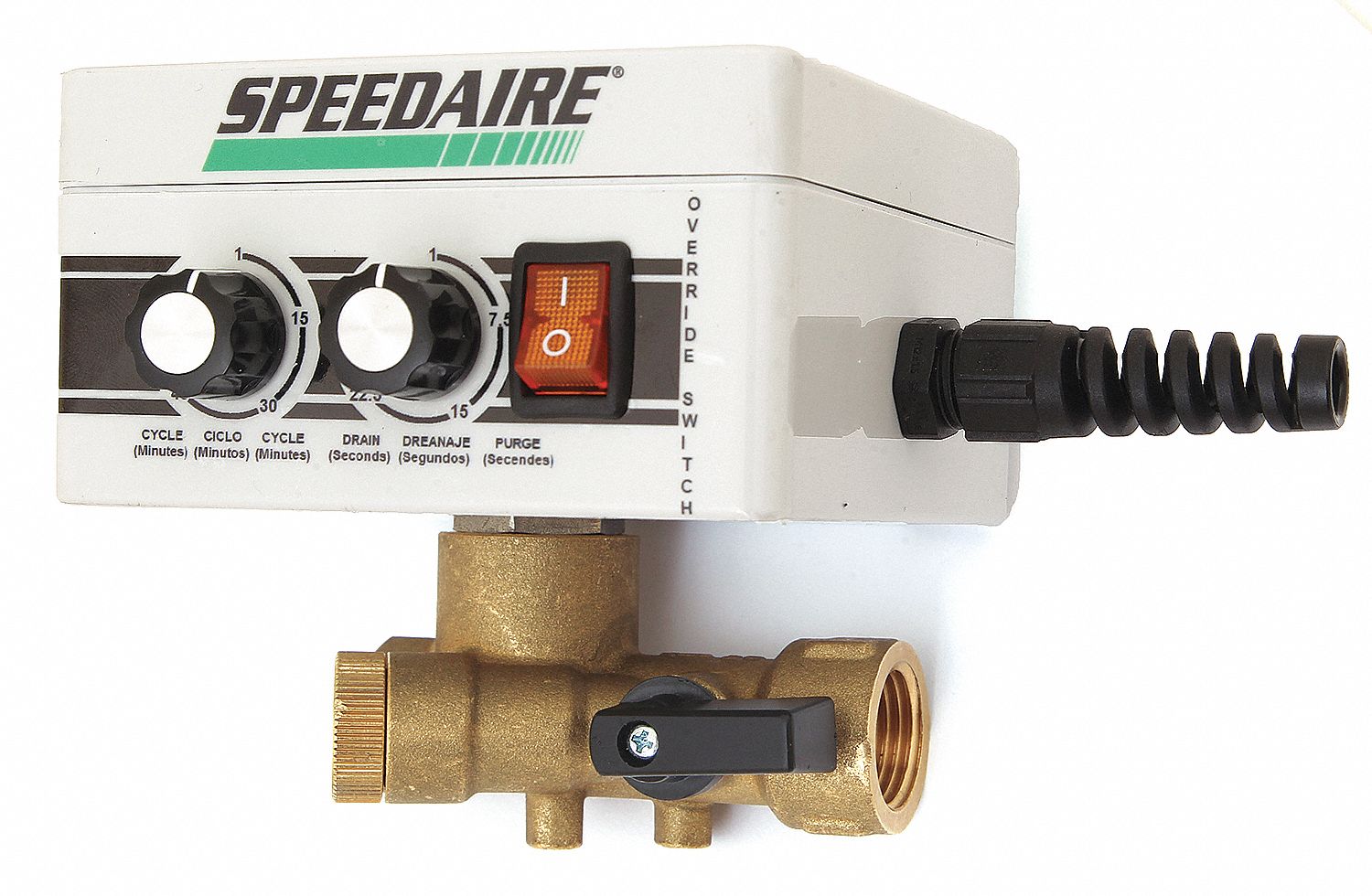 TIMED ELECTRIC AUTO DRAIN VALVE,3/8IN SZ