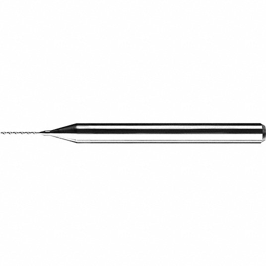 2 Flutes AlTiN 3 mm Shank Diameter 130° Cutting Angle 0.58 mm Cutting Diameter 38 mm Length 8.60 mm Cutting Length Carbide KYOCERA 226-0228L340 Series 226 Micro Drill Bit 