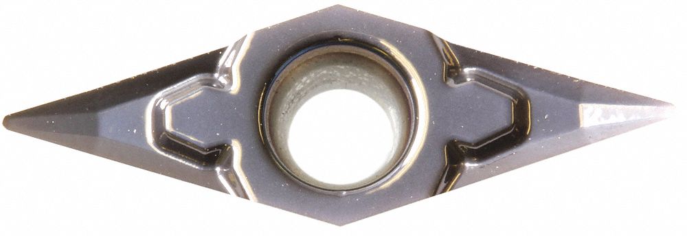 Diamond Turning Insert: VPGT Insert, Neutral, 3/32 in Thick, 1/32 in Corner Radius, PR1225