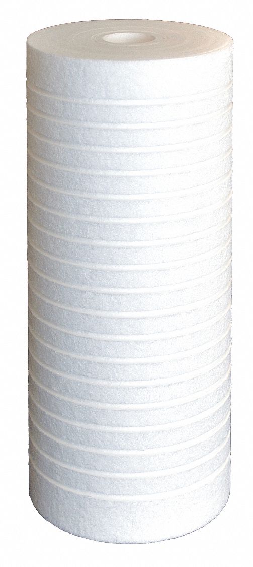 Quick Connect Filter: 25 micron, 8 gpm, 9 7/8 in Overall Ht, 4 1/2 in Dia