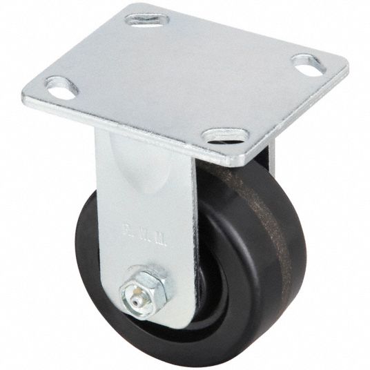 RWM, 5 in Wheel Dia., 1000 lb, Kingpinless Plate Caster - 53CF29|65-DUR ...