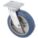 KINGPINLESS PLATE CASTER, 8 IN WHEEL DIA, 750 LB, 9½ IN MOUNTING H, SWIVEL CASTER, RUBBER