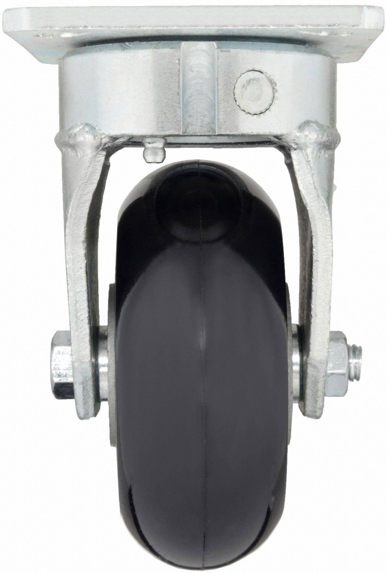 RWM Kingpinless Plate Caster 5 in Wheel Dia., 1050 lb, 6 1/2 in