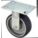 KINGPINLESS PLATE CASTER, 6 IN WHEEL DIA, 1230 LB, 7½ IN MOUNTING H, RIGID CASTER, FIRM