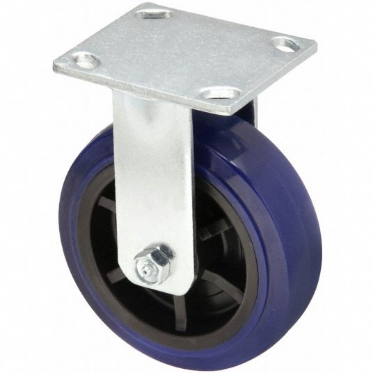 RWM, 6 in Wheel Dia., 900 lb, Kingpinless Plate Caster - 53CG63|65-UPR ...