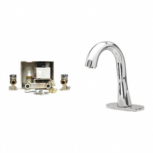 Toto Chrome Mid Arc Bathroom Sink Faucet Motion Sensor Faucet Activation 1 0 Gpm 53ch74 Tel151 D10e Cp Grainger