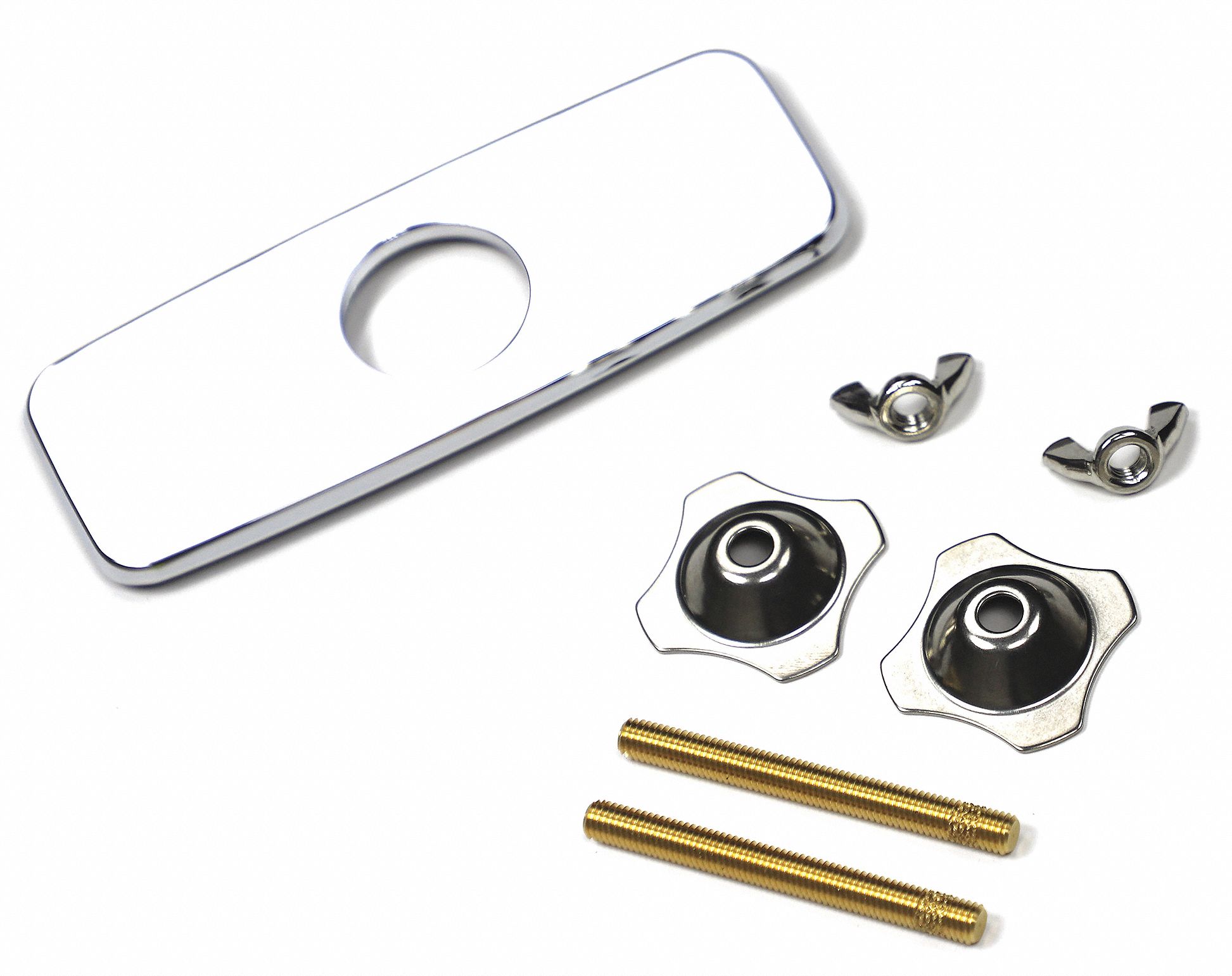 Trim and Cover Plate: For TEL165 Series, Stainless Steel, Polished Chrome Finish