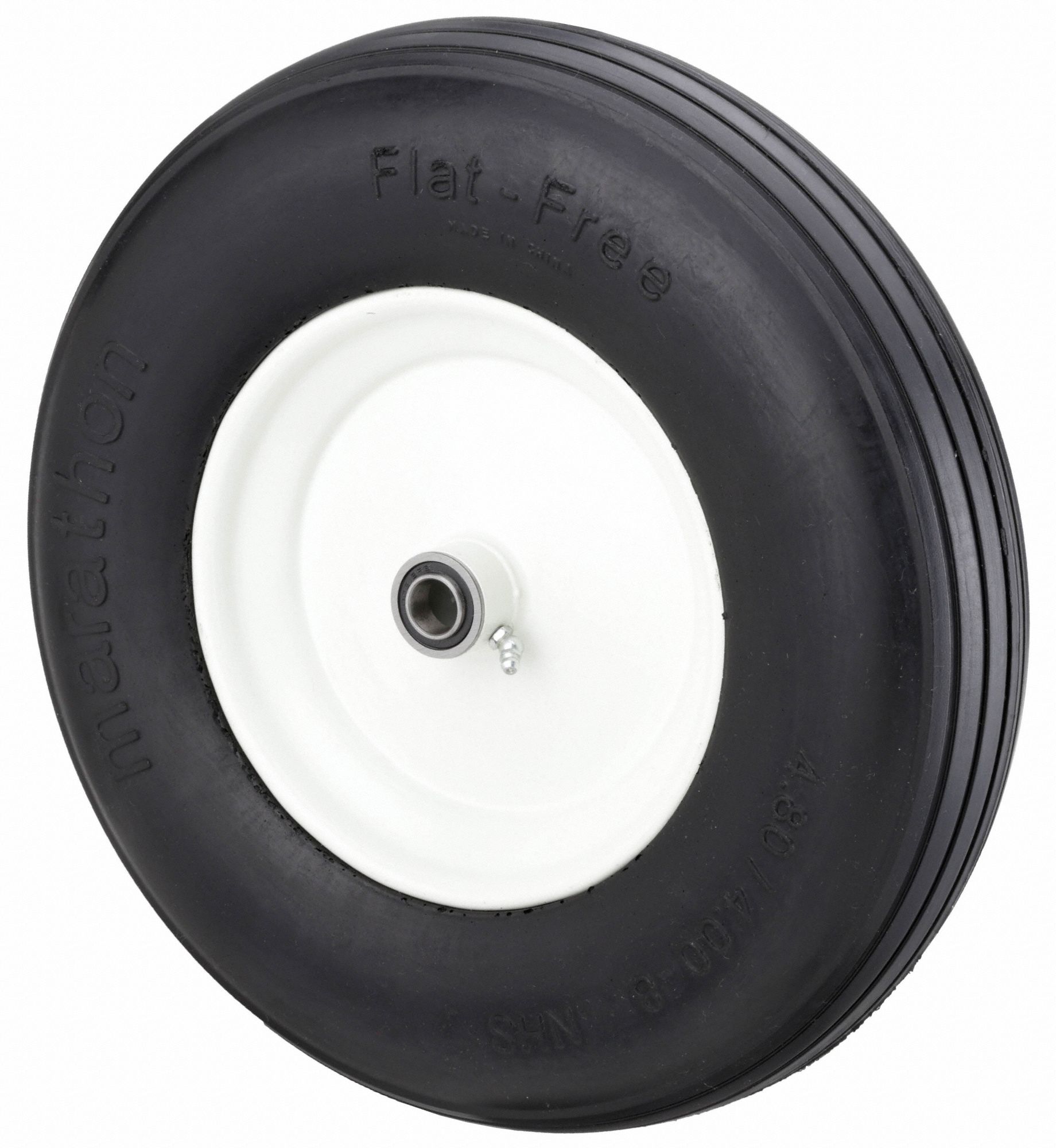 FLAT-FREE POLYURETHANE FOAM WHEEL, 15½ IN WHEEL DIAMETER, 3½ IN WHEEL W, 675 LB