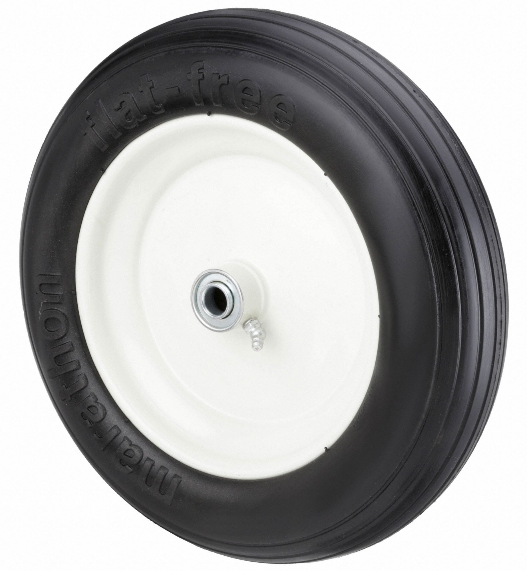 8 in Wheel Dia., 3 1/2 in Wheel Wd, Flat-Free Polyurethane Foam Wheel ...