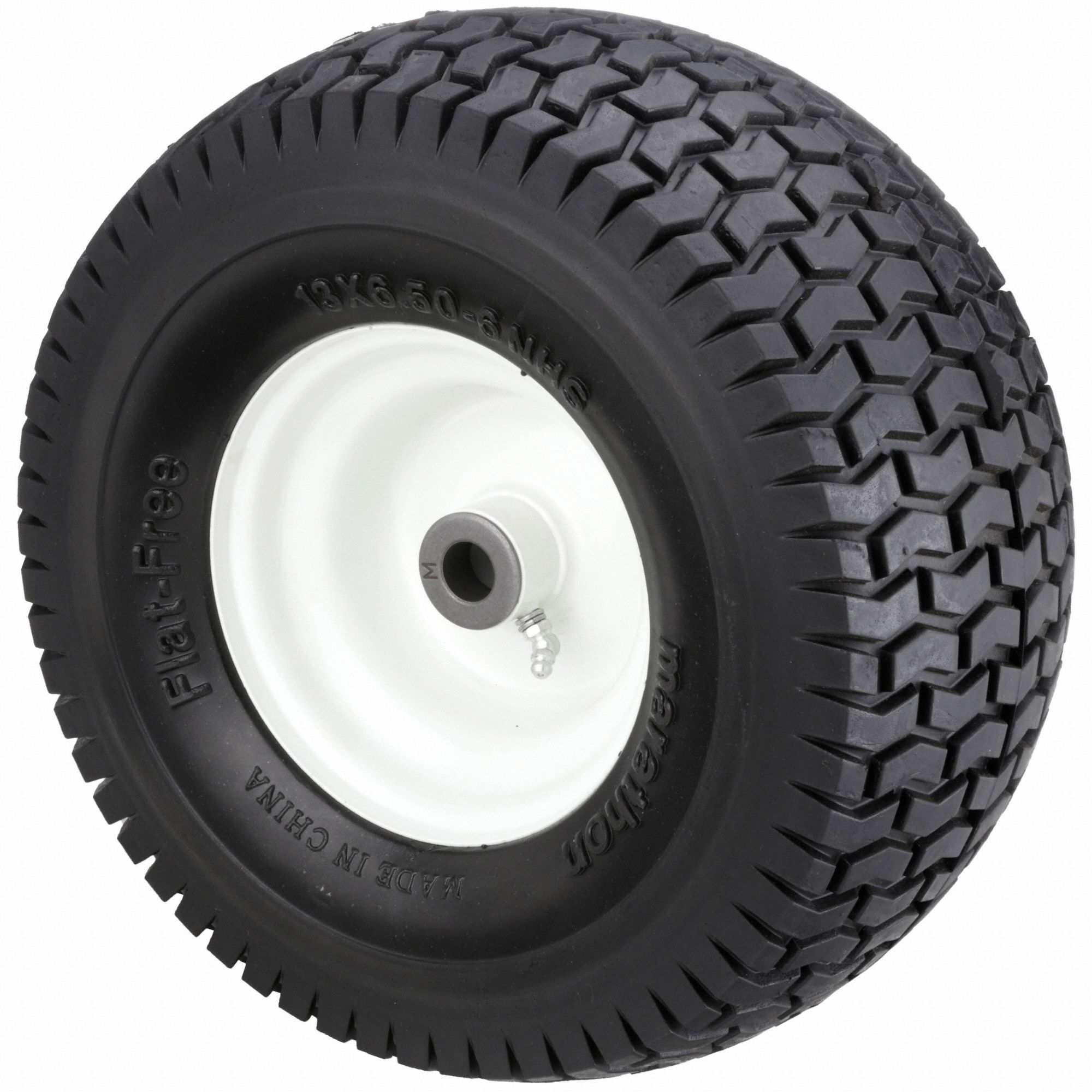 6 In Wheel Dia., 2 In Wheel Wd, Flat-free Polyurethane Foam Wheel 