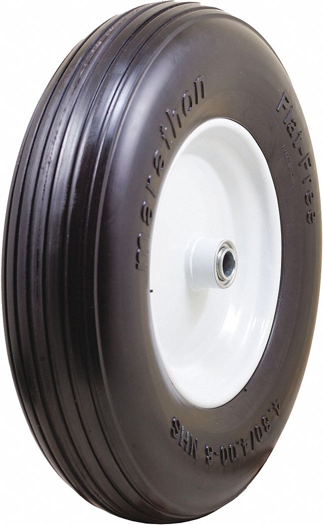 GRAINGER APPROVED FlatFree Polyurethane Foam Wheel 15 1/2 in Wheel