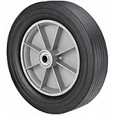 GRAINGER APPROVED 1NWZ3 Flat-Free Solid Rubber Wheel,12",300 lb. 