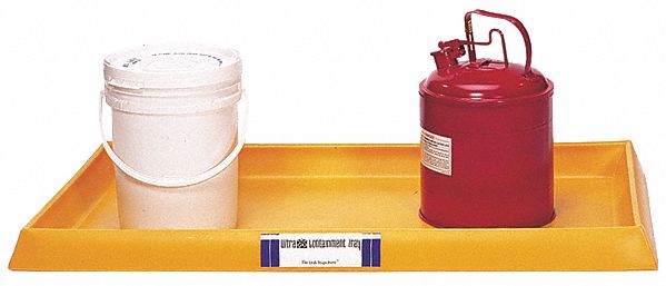 SPILL TRAY, 54 X 29¾ IN, 16.5 GALLON CAPACITY, YELLOW