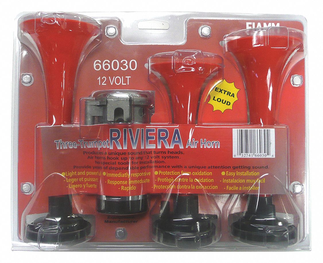 Fiamm Triple Trumpet Horn Kit, Air, 71/2" L Unfinished Plastic 66030 66030 eBay