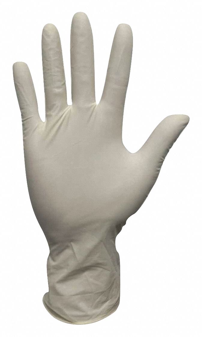 DISPOSABLE GLOVES, FOOD-GRADE, XL (10), 4 MIL, POWDERED, LATEX, SMOOTH, 100 PK