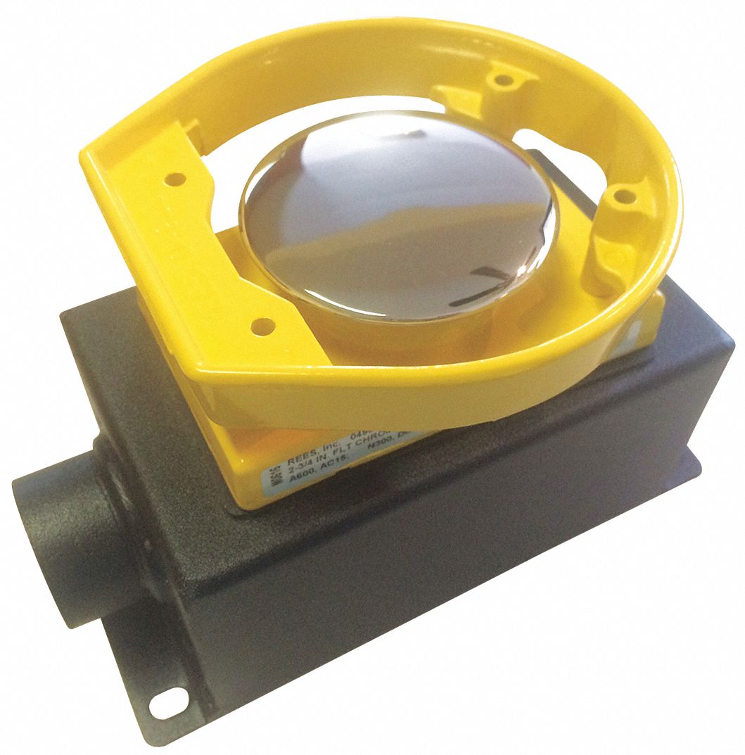 MushroomPushButtn, NonIllum, Gray,