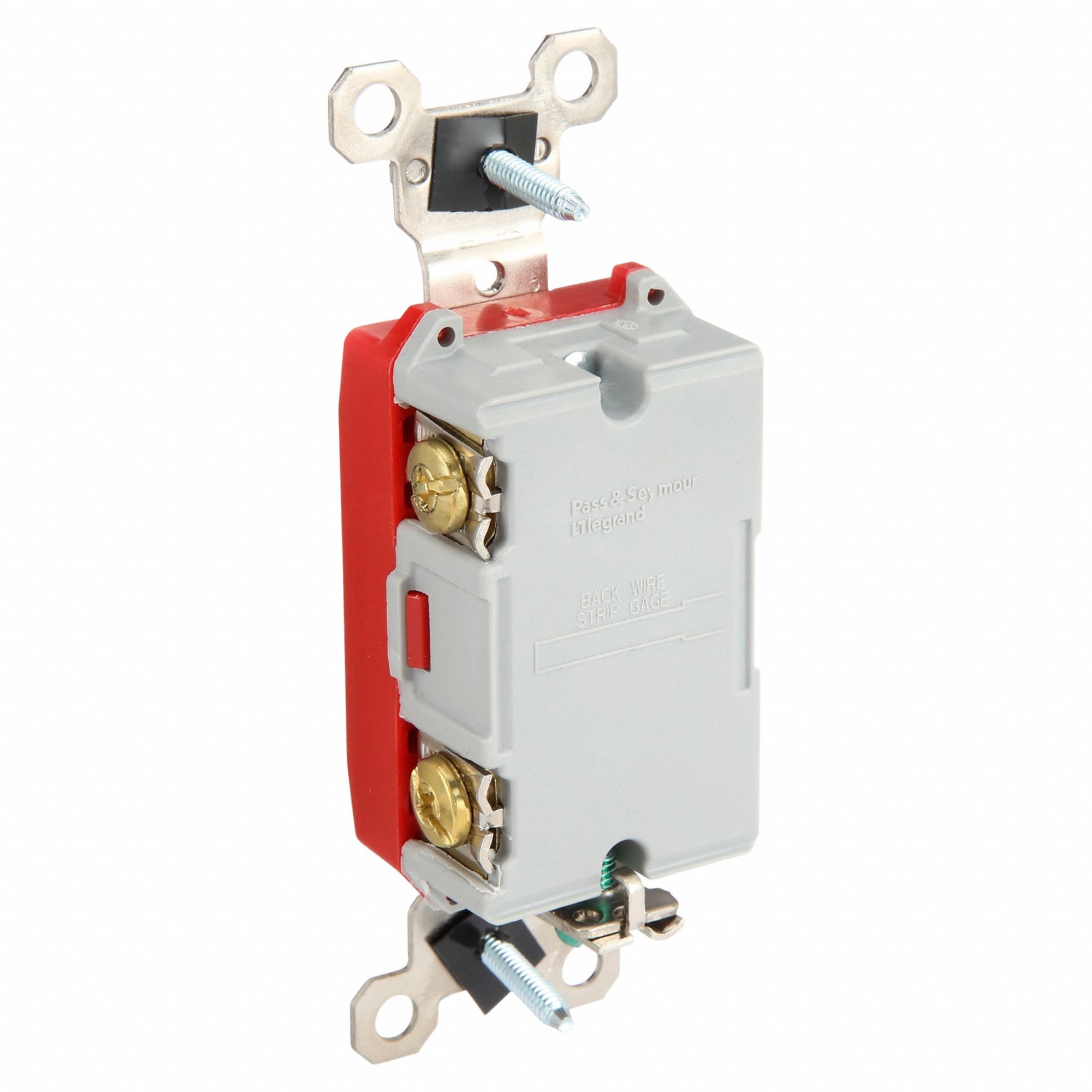 Wall Switch: Toggle Switch, Single Pole, Maintained, Ivory, 120V AC, 20 A