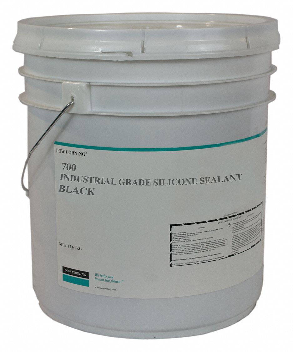 Sealant, Silicone Base, Black, Pail