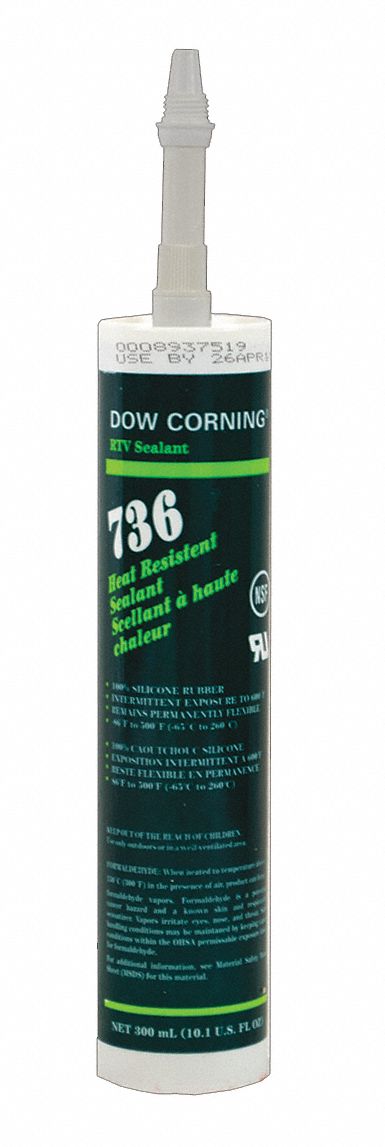 GASKET SEALANT, 736, 10.14 FL OZ, CARTRIDGE, RED, FOR FOOD/BEVERAGE PROCESSING