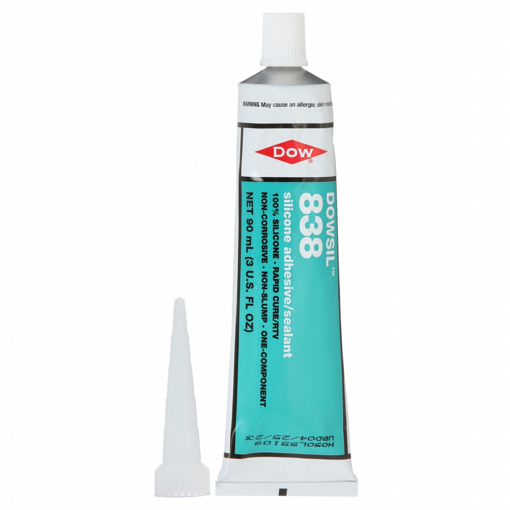 DOW CORNING, 838, White, Silicone Adhesive Sealant 53DC442353547