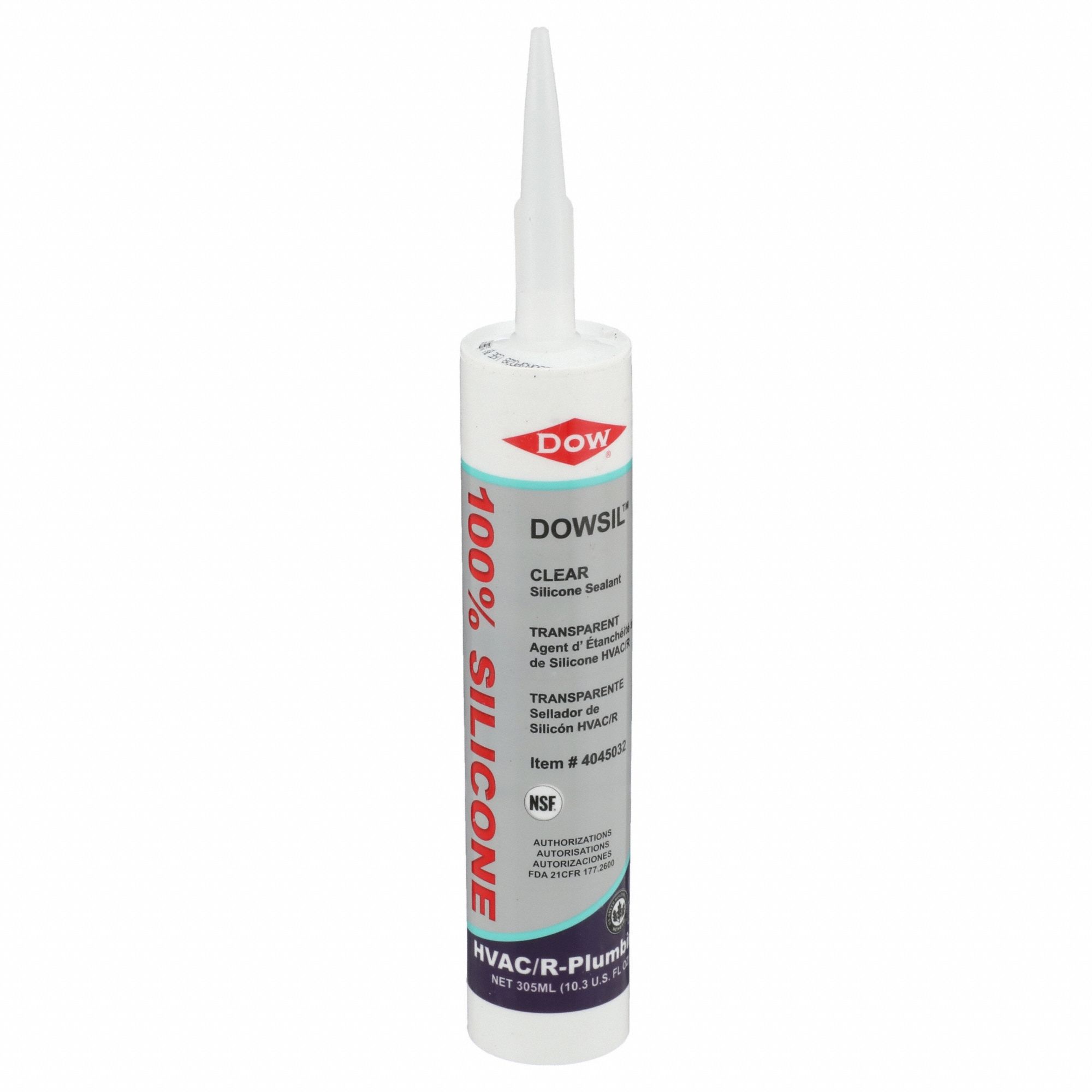 DOW CORNING, HVAC/R, Clear, Silicone Sealant 53DD194045032 Grainger