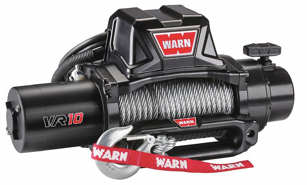 WARN Electric Winch, 12VDC, 10000 lb. Line Pull 53DD2696810 Grainger