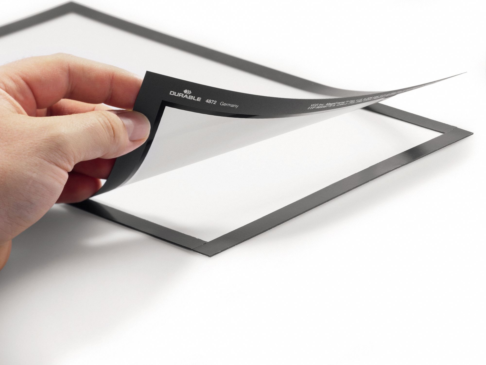 DURAFRAME Sign Holder, 11" x 17" Size, Black, PK2 53DD34476901