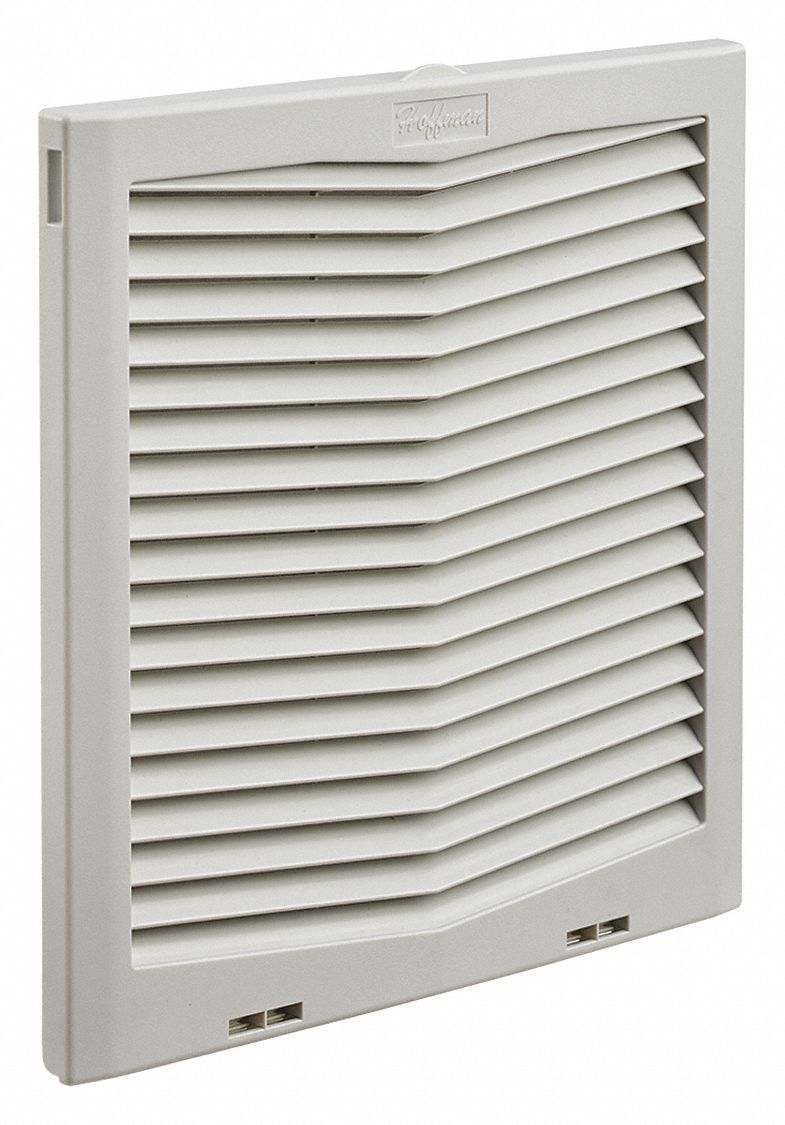 Exhaust Grill and Filter: For Easy Filter Repl, Plastic, 12.8 in x 1.75 in