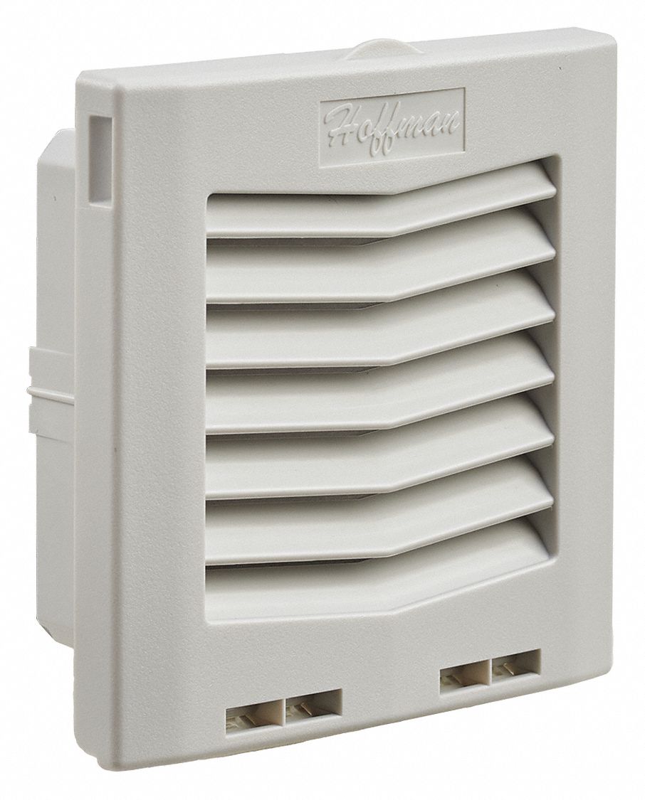 Exhaust Grill and Filter: For Easy Filter Repl, Plastic, 6.15 in x 2.32 in