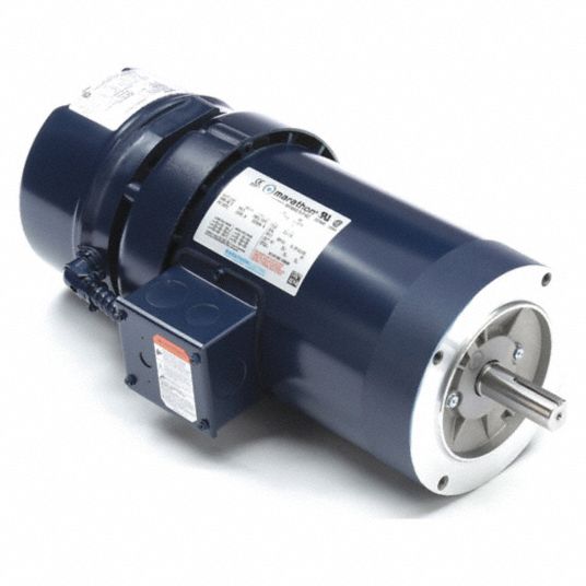MARATHON MOTORS, Totally Enclosed Fan Cooled, 1 hp Horsepower, Brake ...
