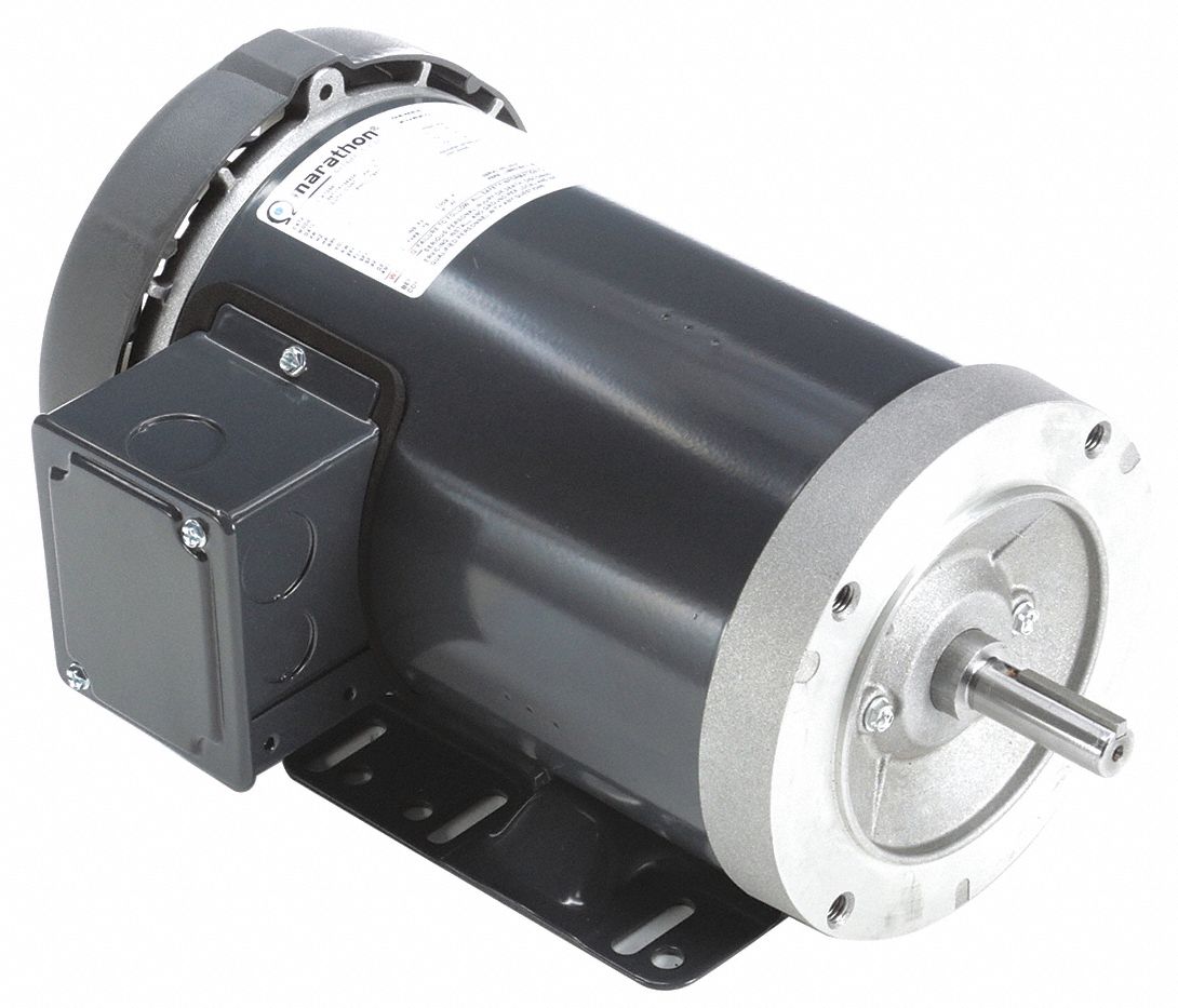 MARATHON MOTORS, Totally Enclosed FanCooled, Face/Base Mount, General