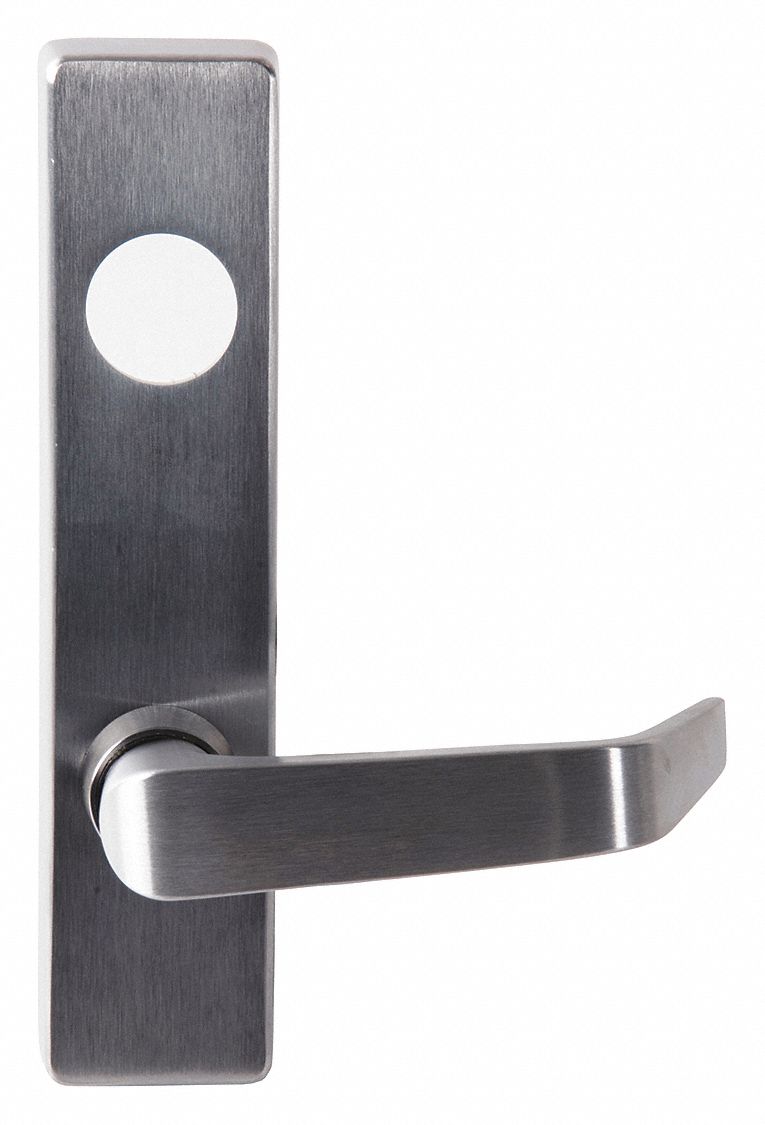 Mechanical Exit Device Trim: 48 in Max Door Wd, Chrome