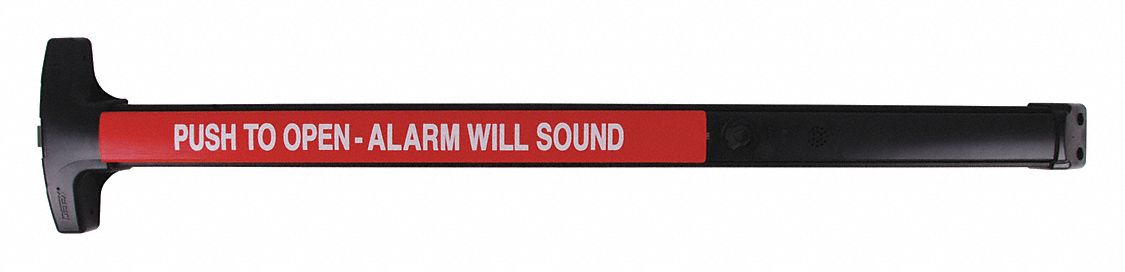 Exit Device: 48 in Max Door Wd, Black