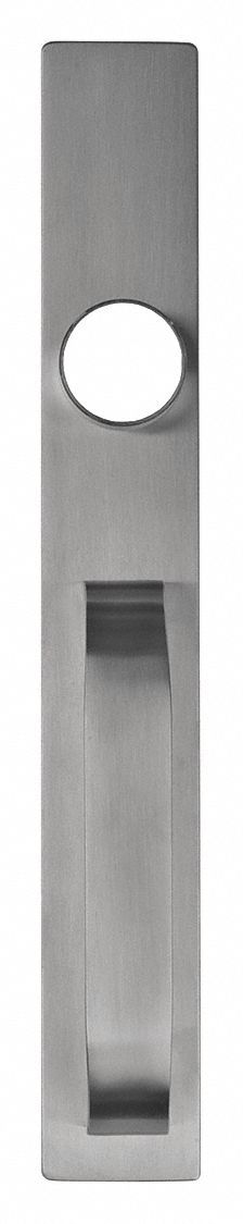 Mechanical Exit Device Trim: 48 in Max Door Wd, Stainless Steel