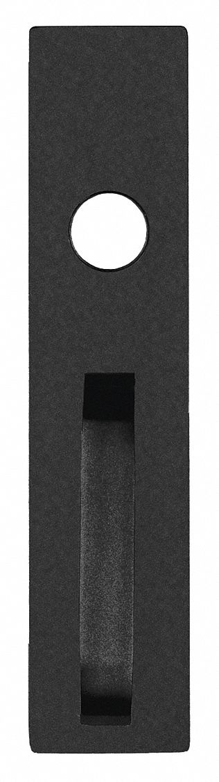 Mechanical Exit Device Trim: 48 in Max Door Wd, Black