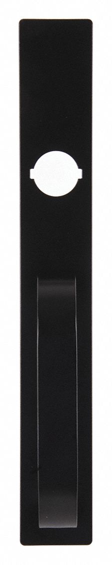 Mechanical Exit Device Trim: 48 in Max Door Wd, Black