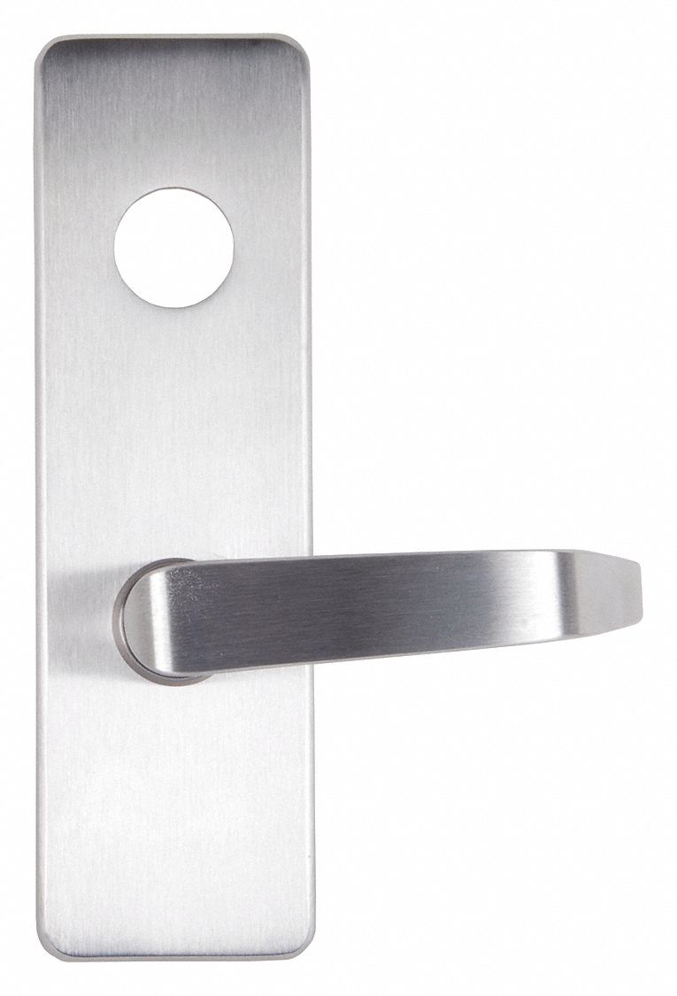 Mechanical Exit Device Trim: 48 in Max Door Wd, Chrome