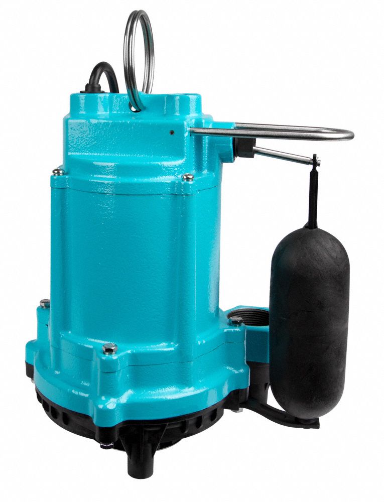LITTLE GIANT Submersible Sump Pump 1/3, Vertical Float, 50 gpm Flow